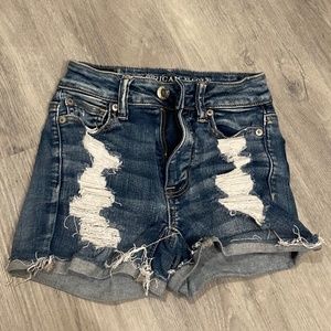 American Eagle hi-rise shorts